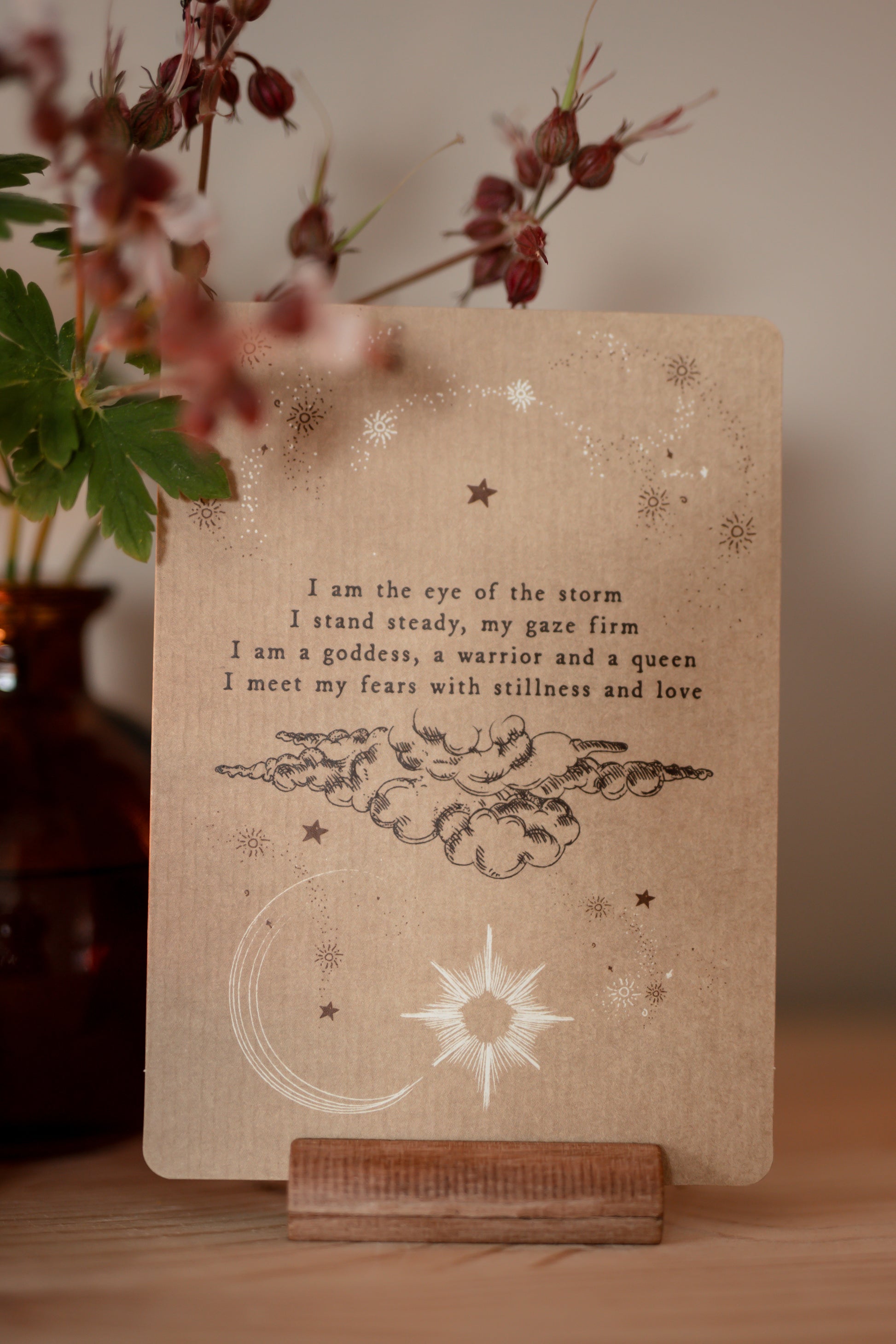 SACRED BIRTH AFFIRMATION CARDS – English text