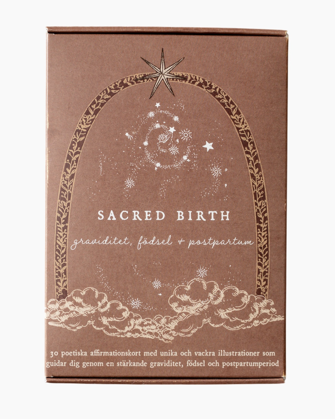SACRED BIRTH AFFIRMATIONSKORT – Swedish text